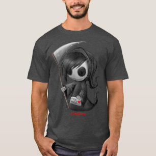 Spookszene Emo Skeleton Grim Sensenmann Goth Alt T-Shirt