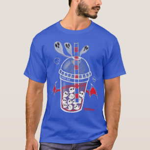 Spookszene Ghos-Tee Spooky Boba Emo Goth Alt Red T-Shirt
