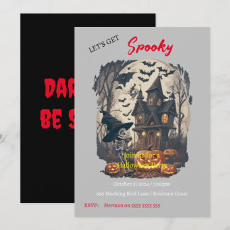 Spooktacular Beängstigend Halloween Einladung