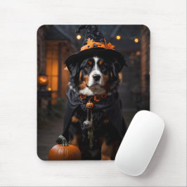 Spooktacular Bernese Dog: Ein Halloween-Howl-o-Wee Mousepad