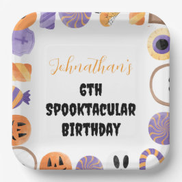 "Spooktacular Birthday"-Halloween-Party-Teller Pappteller