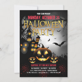 Spooktacular Dark Spuk House Halloween Einladung