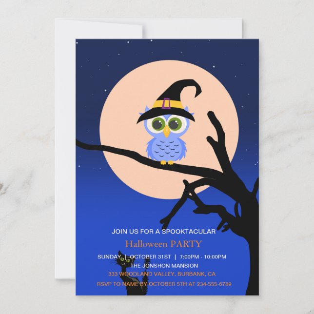 Spooktacular Dark Spuk House Halloween-Party Einladung (Vorderseite)