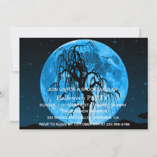 Spooktacular Dark Spuk House Halloween-Party Einladung