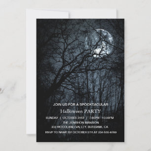 Spooktacular Dark Spuk House Halloween-Party I Einladung