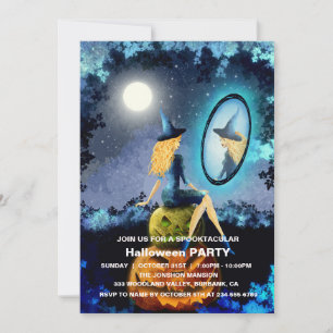 Spooktacular Dark Spuk House Halloween-Party I Einladung