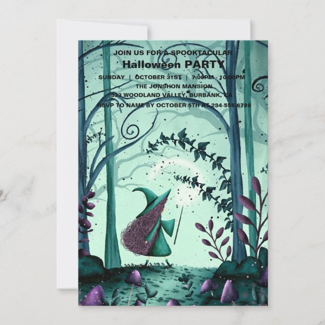 Spooktacular Dark Spuk House Halloween-Party I Einladung (Vorderseite)