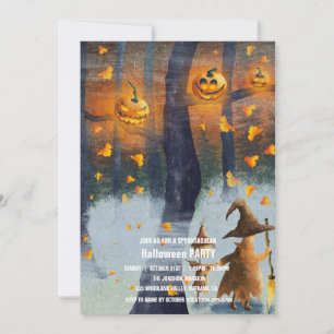 Spooktacular Dark Spuk House Halloween-Party I Einladung