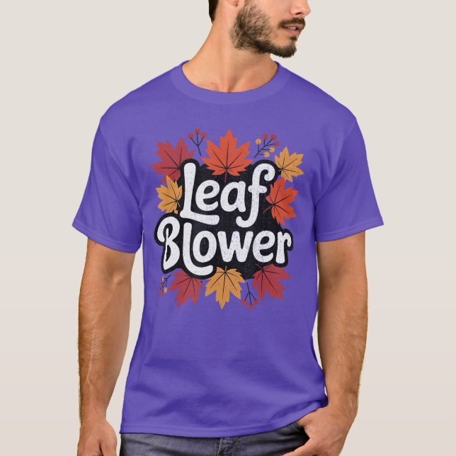 Spooktacular Fall Leaf Blower Sucking Leaf Blowers T-Shirt (Vorderseite)