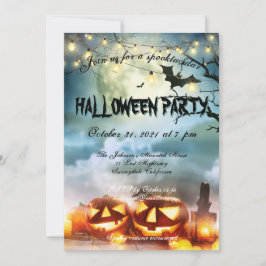 Spooktacular Full Moon Halloween-Party Einladung