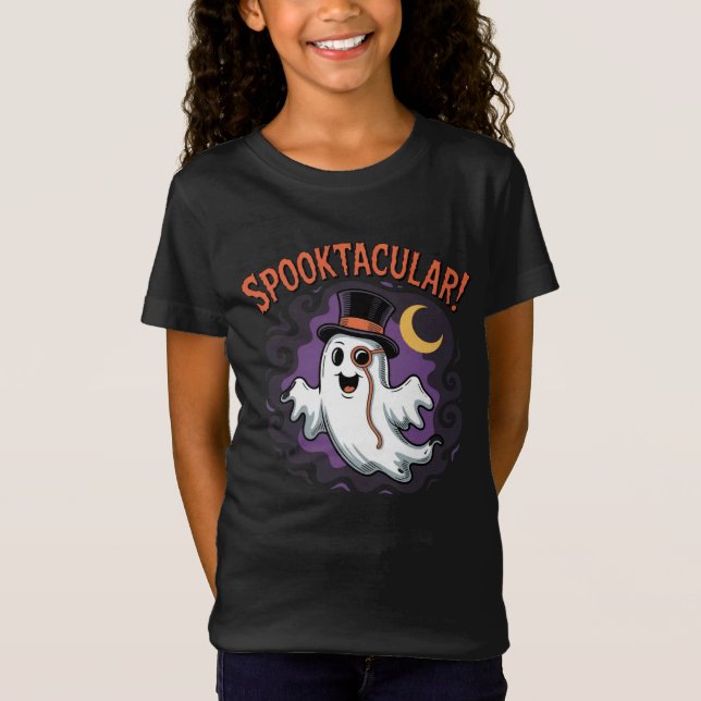Spooktacular Ghost kids Halloween T - Shirt (Vorderseite)