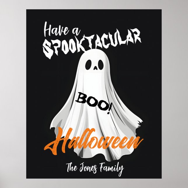 Spooktacular Ghosted Gruß Poster (Vorne)