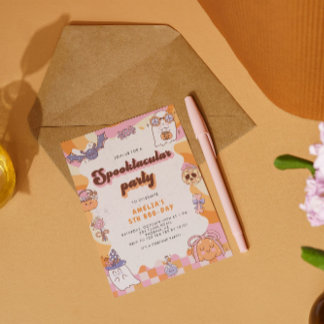 Spooktacular Ghosts Halloween Einladung