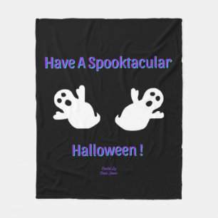 Spooktacular Ghosts Medium Fleece Blankon