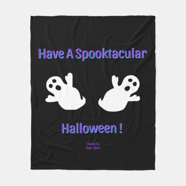 Spooktacular Ghosts Medium Fleece Blankon (Vorderseite)