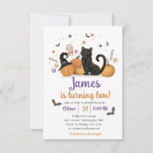 Spooktacular Halloween Candy Birthday Einladung