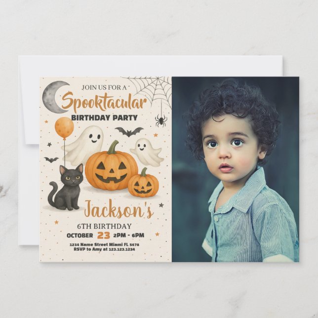 Spooktacular Halloween Einladung (Vorderseite)
