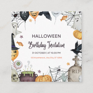 Spooktacular Halloween Einladungskarte