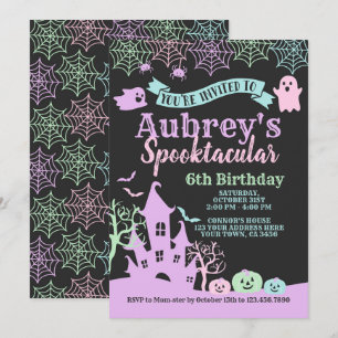 Spooktacular Halloween Geburtstag Einladung