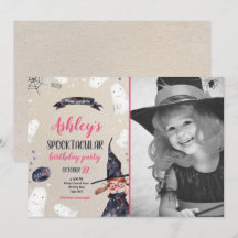 Spooktacular Halloween Hexenhut Ghost Geburtstag