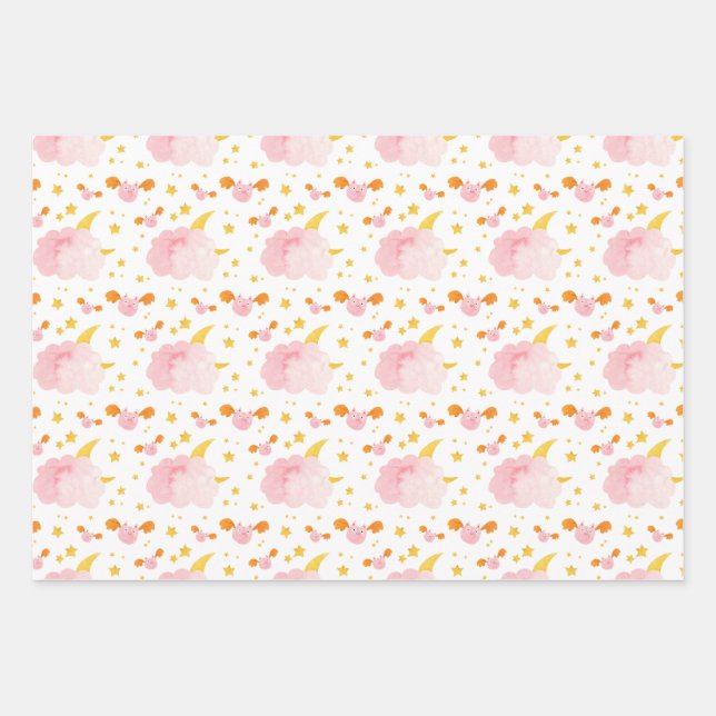 Spooktacular Halloween-Muster Geschenkpapier Set (Vorderseite)