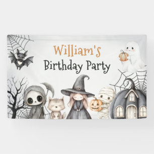 Spooktacular Halloween Niedlich Ghost Geburtstagsp Banner