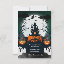 Spooktacular Halloween-Party Einladung - Rangieren