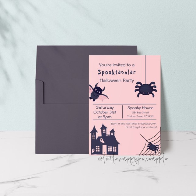 Spooktacular Halloween Party Invitation Einladung (Von Creator hochgeladen)