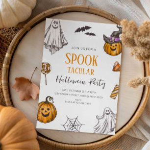 Spooktacular Halloween-Party Niedlich Kids Hallowe Einladung