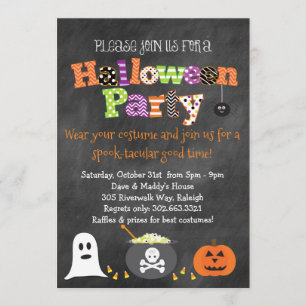 Spooktacular Halloween-Party-Tafel-Einladung Einladung