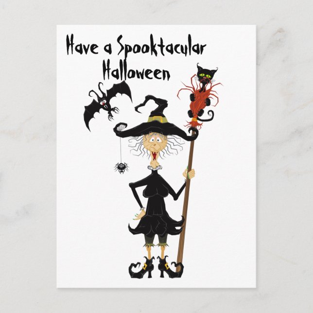 Spooktacular Halloween Postkarte (Vorderseite)