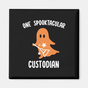 Spooktacular Hausmeister Schulhausmeister Hallowee Magnet