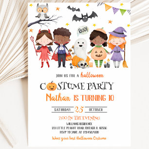 Spooktacular Kostüm Party Halloween Geburtstag Einladung
