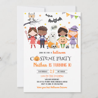 Spooktacular Kostüm Party Halloween Geburtstag Einladung