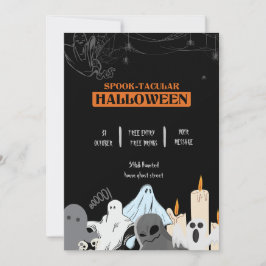 Spooktacular-niedlich-Geister-Halloween-Party Einladung