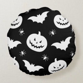 Spooktacular Round Halloween Pillow! Rundes Kissen