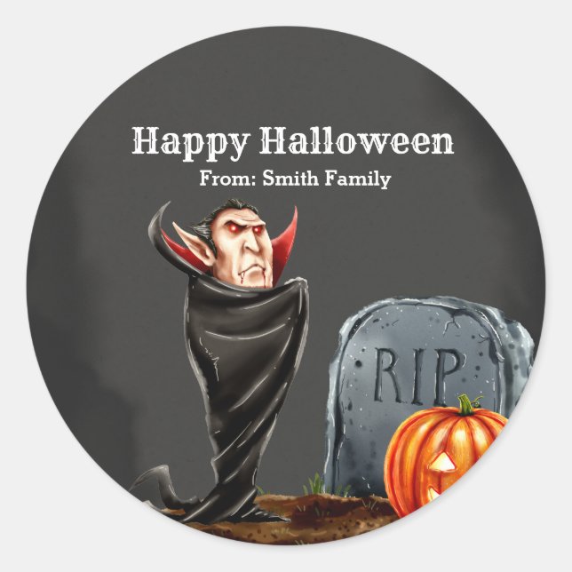Spooktacular Runder Aufkleber (Vorderseite)