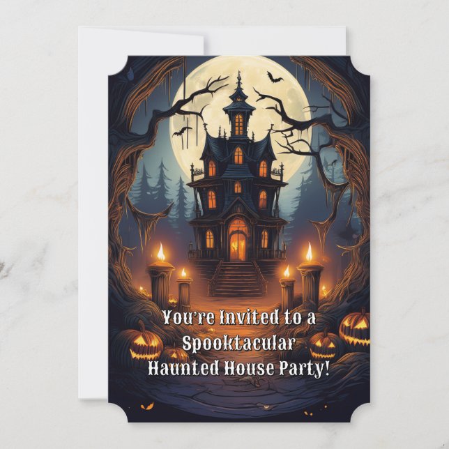 Spooktacular Spuk House Party Einladung (Vorderseite)