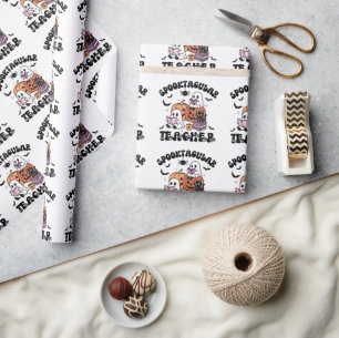Spooktacular Teacher Halloween Geschenkpapier