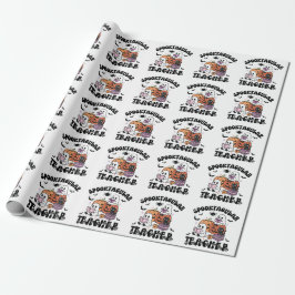 Spooktacular Teacher Halloween Geschenkpapier