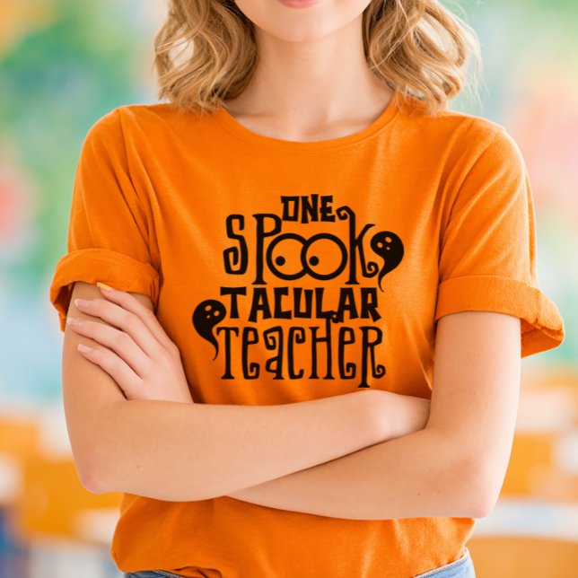 Spooktacular Teacher Halloween T-Shirt (Teacher Halloween Shirt)