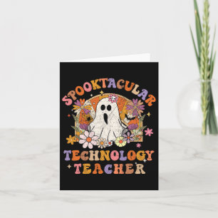 Spooktacular Technology Teacher Happy Halloween Ma Karte