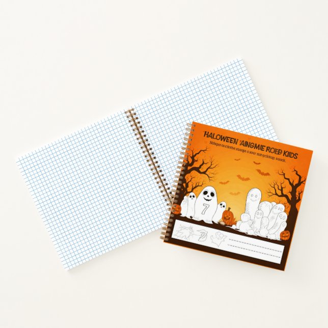 Spooktacular Zahlen: Ein Halloween-Farbabenteuer Notizbuch (Innenseite)