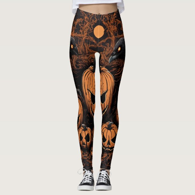 Spooktakulärer Stil: Sammlung Halloween-Leggings Leggings (Vorderseite)
