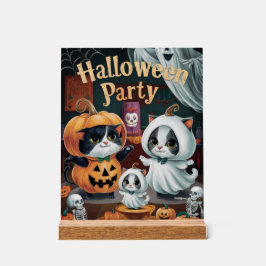 Spooktakuläres Halloween-Party Acrylschild