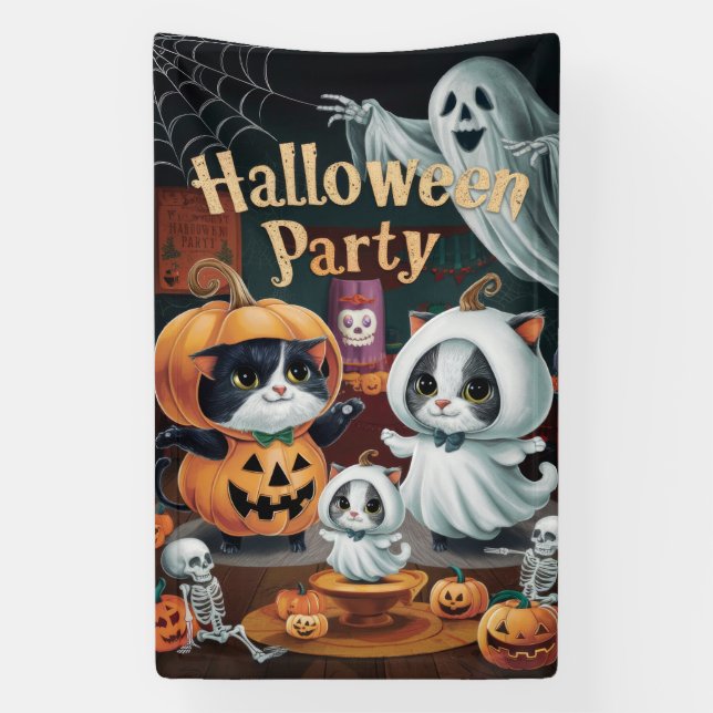 Spooktakuläres Halloween-Party Banner (Vertikal)
