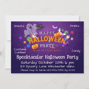 Spooktakuläres Halloween-Party Einladung