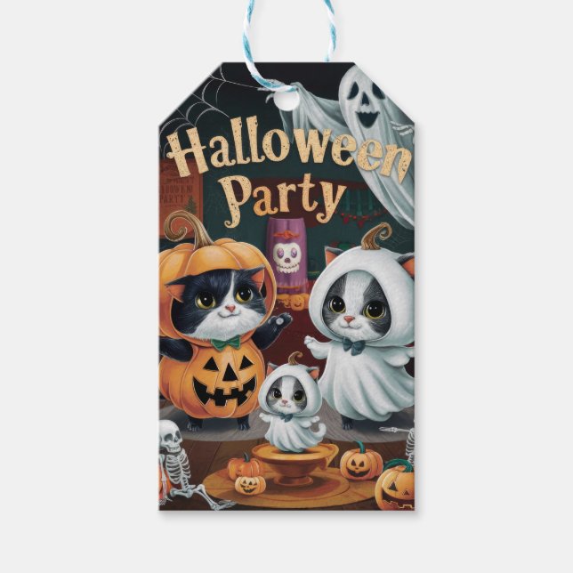 Spooktakuläres Halloween-Party Geschenkanhänger (Vorderseite)