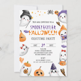 Spooktakuläres Halloween-Party, Kostüme, Monster Einladung