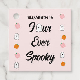 Spooky 4. Geburtstag Geschenkanhänger